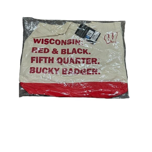 Logobrands NCAA‎ University of Wisconsin Canvas Tote Bag NWT - Picture 1 of 5